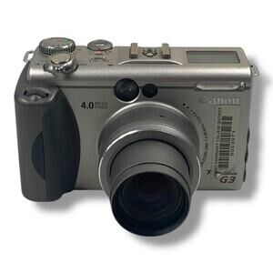 Canon PowerShot G3 4.0MP Digital Camera Silver Tested Works